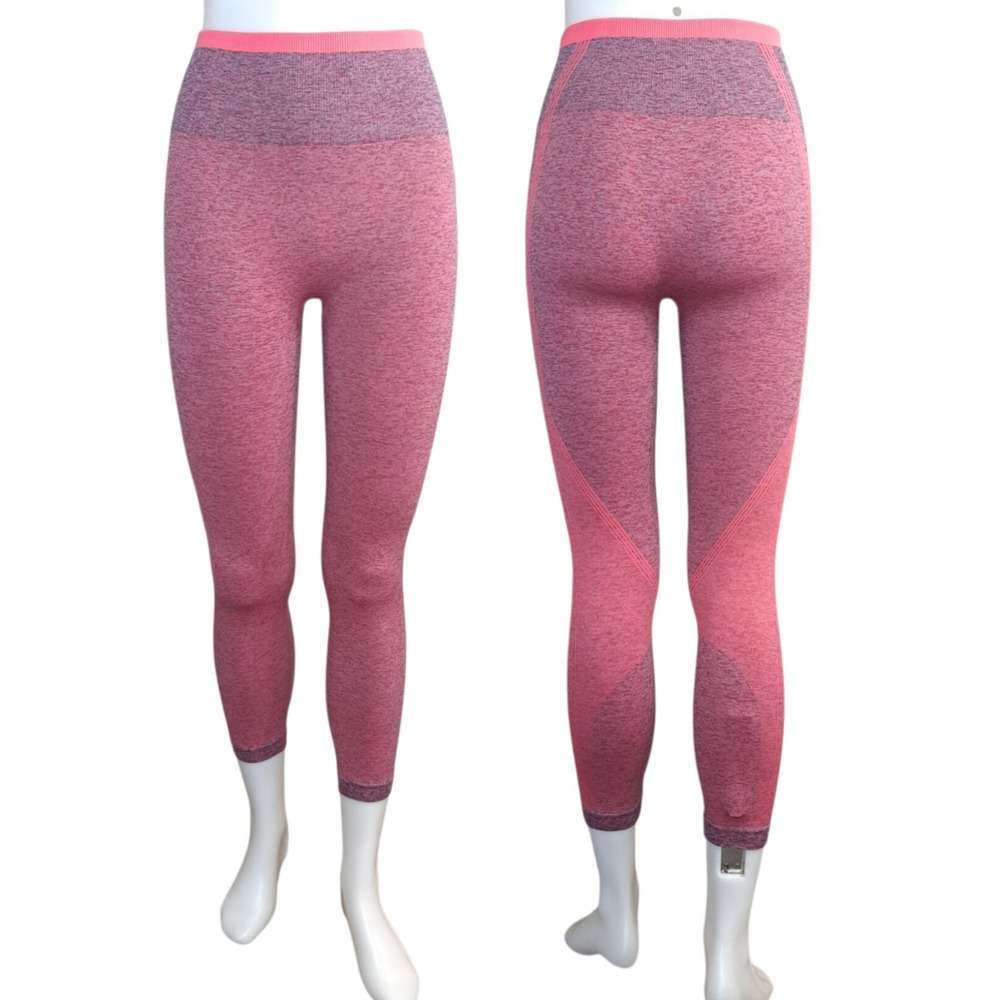 SPANX Women's Size Medium Seamless Sculpt Legging Spacedye Coral Punch 50285R‎